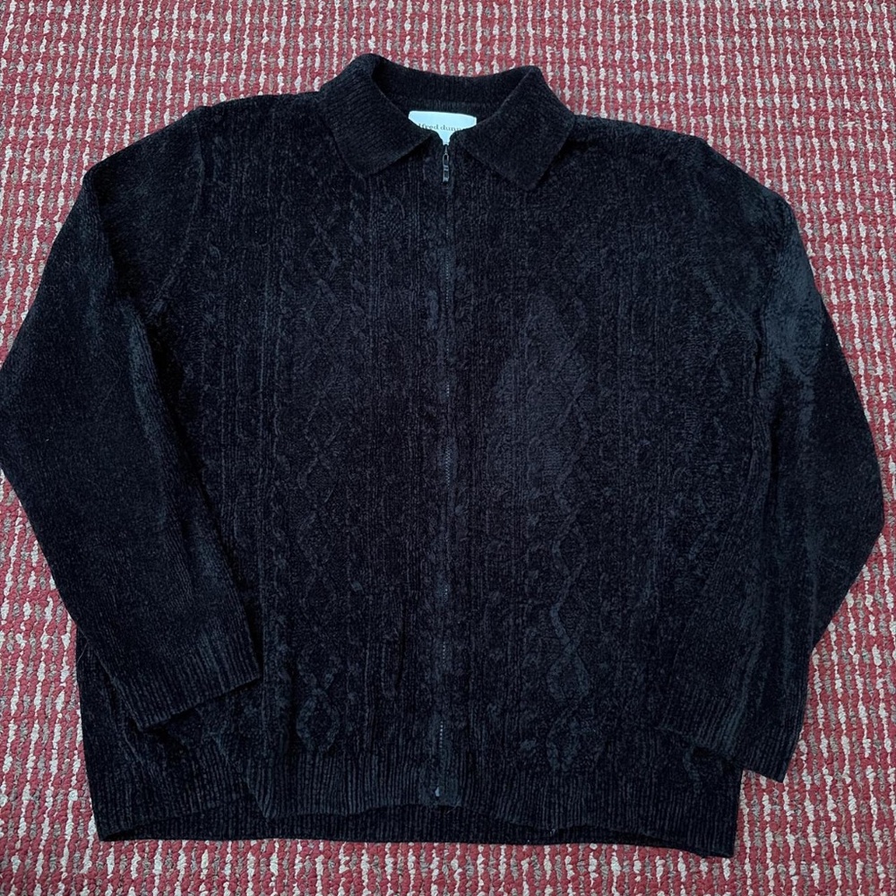 Alfred Dunner Women's Black Cardigan